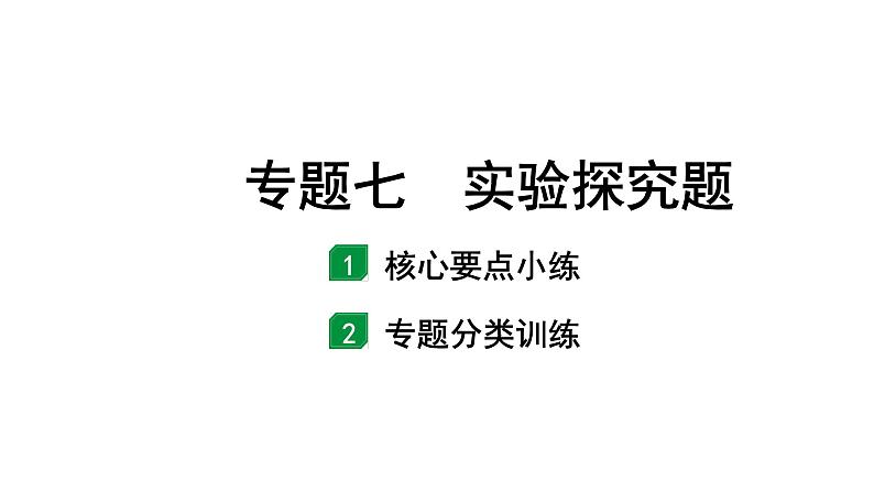 2024长沙中考化学二轮复习专题七 实验探究题 （课件）第1页