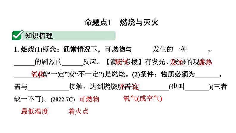 2024长沙中考化学一轮复习 第七单元 燃料及其利用（课件）第2页