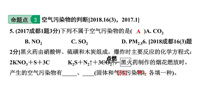 2024中考化学试题研究 第一部分 成都中考考点研究 第二单元 我们周围的空气 (课件)第5页