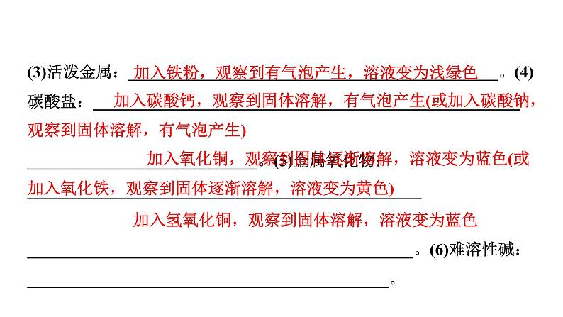 2024中考化学试题研究 第一部分 成都中考考点研究 微专题8 物质的检验与鉴别 (课件)第3页