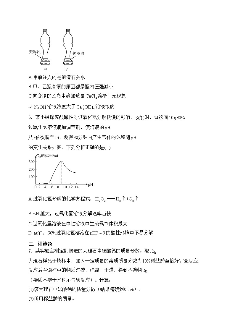 2024年内蒙古包头市中考化学真题(含答案)第2页