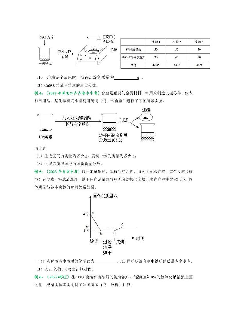 2024中考化学重难点考点专题 化学计算题专题突破（含解析）第2页