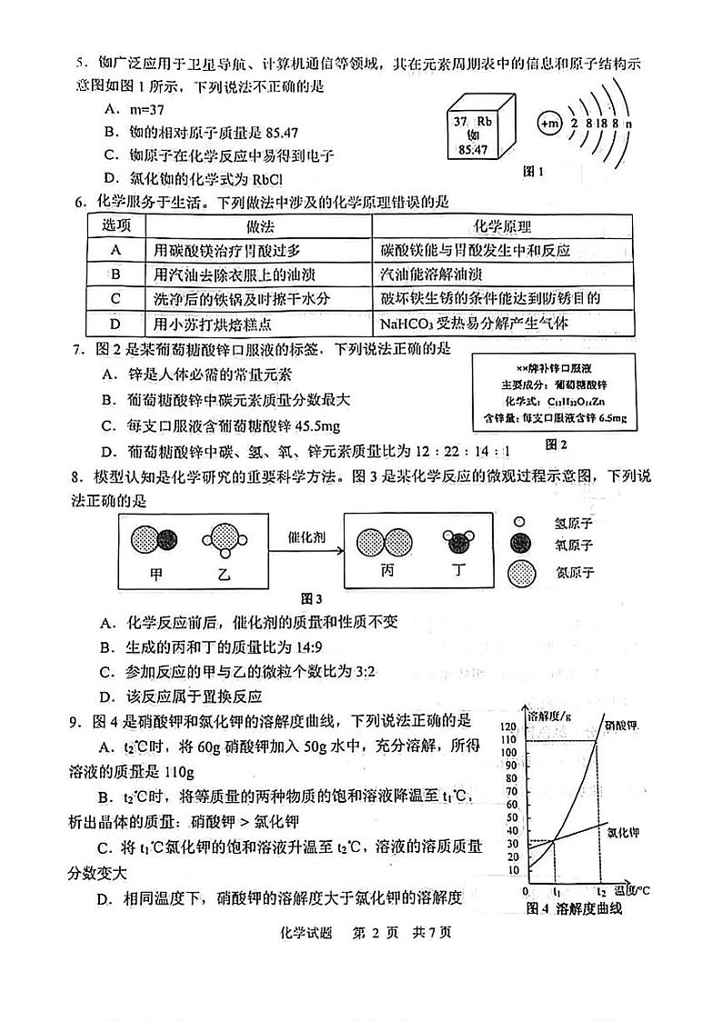 2024年山东省威海市中考化学真题第2页