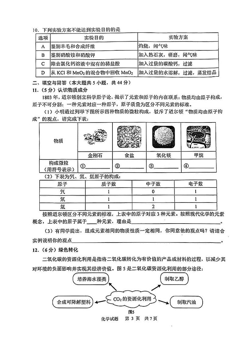 2024年山东省威海市中考化学真题第3页