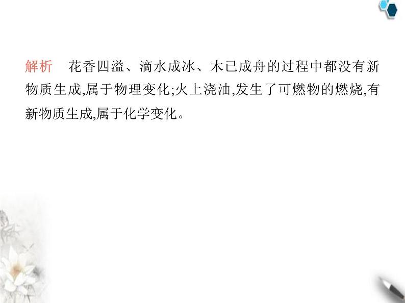 鲁教版初中九年级化学上册专项素养综合练(五)跨学科试题课件第4页