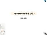 鲁教版初中九年级化学上册专项素养综合练(七)学生实验课件