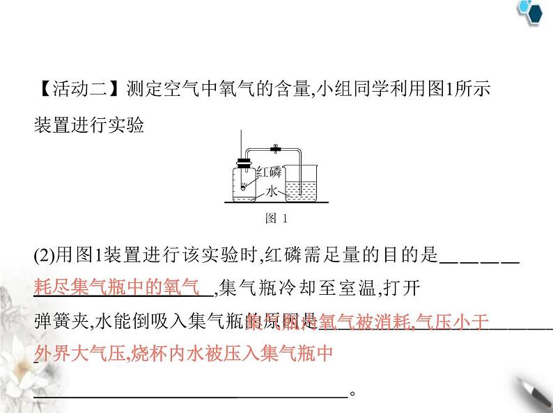 鲁教版初中九年级化学上册专项素养综合练(八)科学探究课件第4页