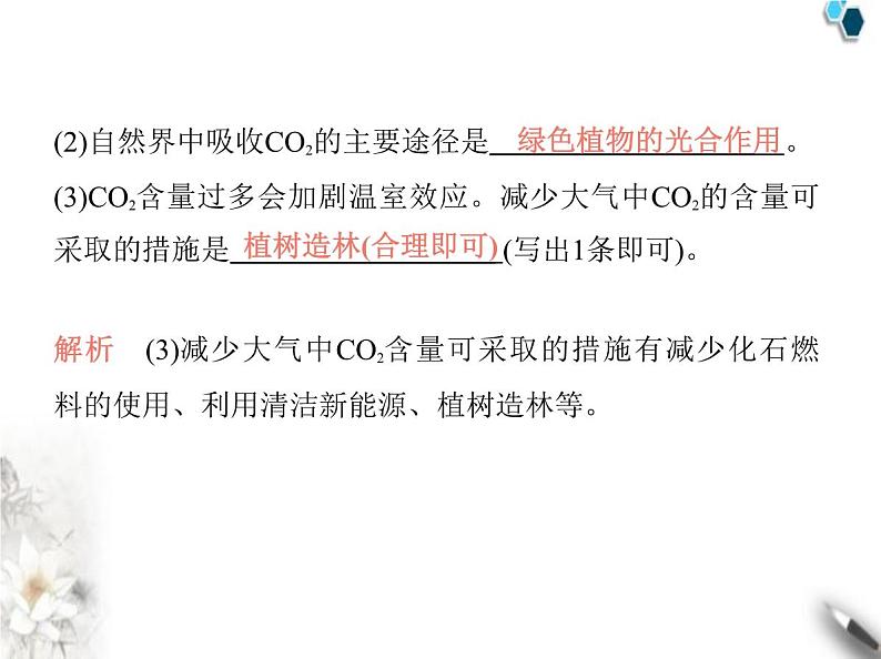 鲁教版初中九年级化学上册第六单元控制燃烧第三节第一课时自然界中的碳循环二氧化碳的性质课件第6页