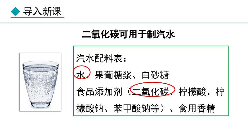 人教版九年级化学上册课件 6.2.1 二氧化碳的性质和用途第3页