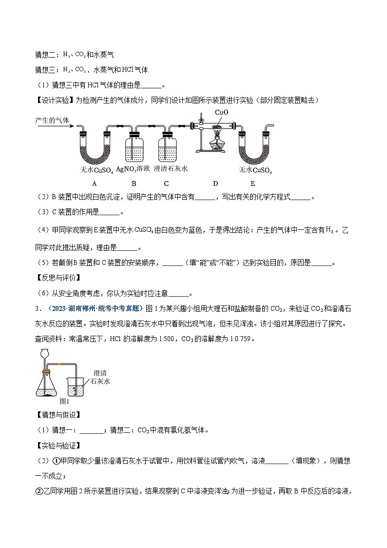 专题05 项目式探究（原卷版）【实验攻略】备战2024年中考化学实验 第3页