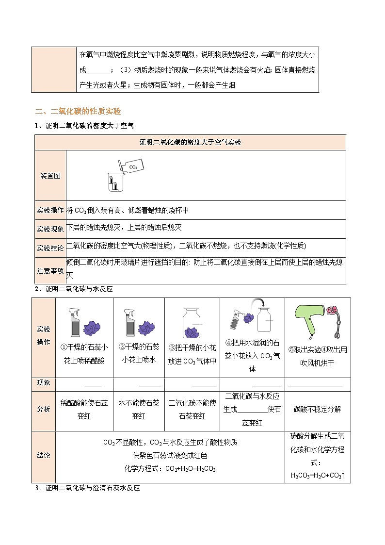 专题6 物质的性质实验（原卷版）【实验攻略】备战2024年中考化学实验 第2页