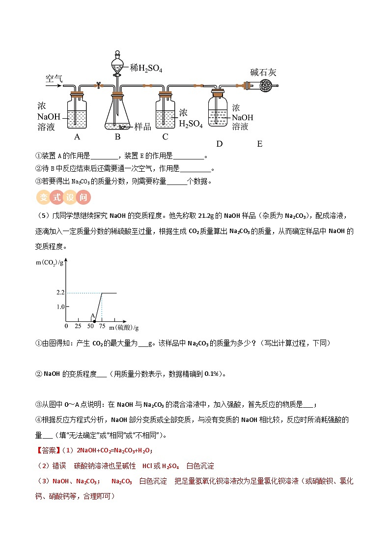 专题08 药品变质的探究（含答案）【实验攻略】备战2024年中考化学实验02