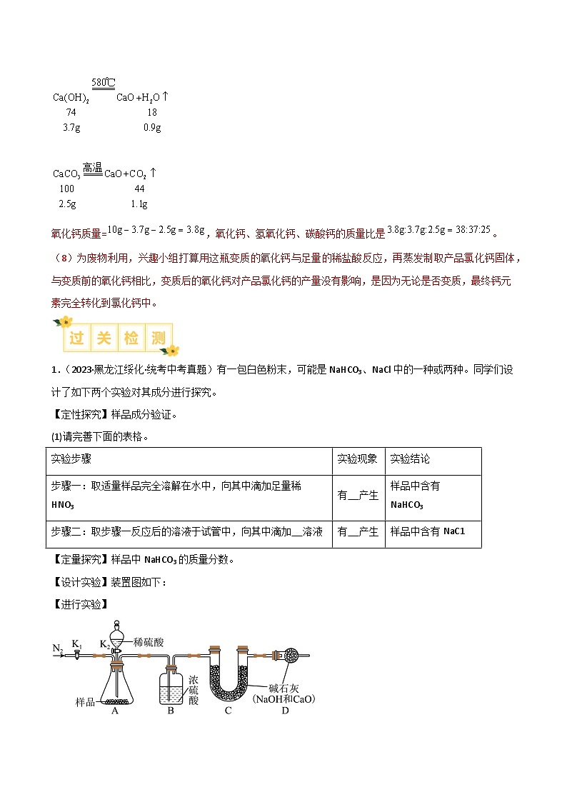 专题10 混合物组成成分的探究（解析版）【实验攻略】备战2024年中考化学实验 第3页