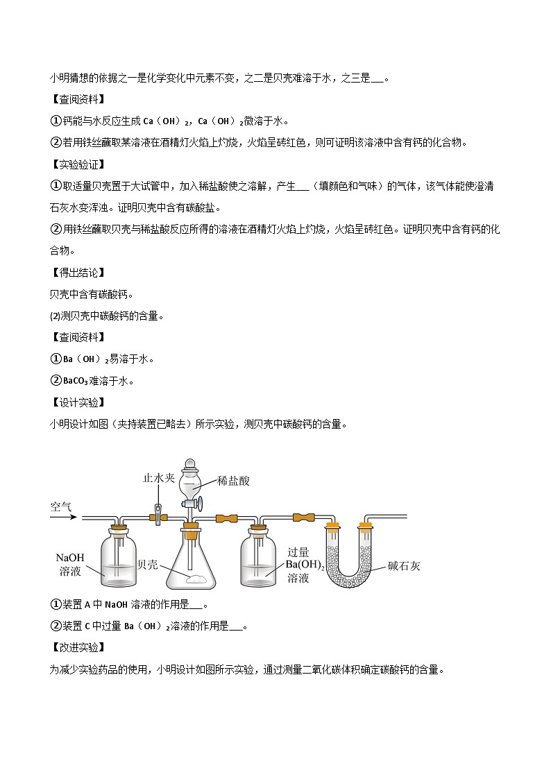 专题13 课外实验拓展的探究（原卷版）【实验攻略】备战2024年中考化学实验 第3页