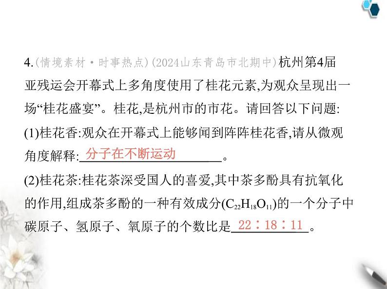 人教版初中九年级化学上册第四单元自然界的水课题3物质组成的表示第一课时化学式与化合价课件第6页