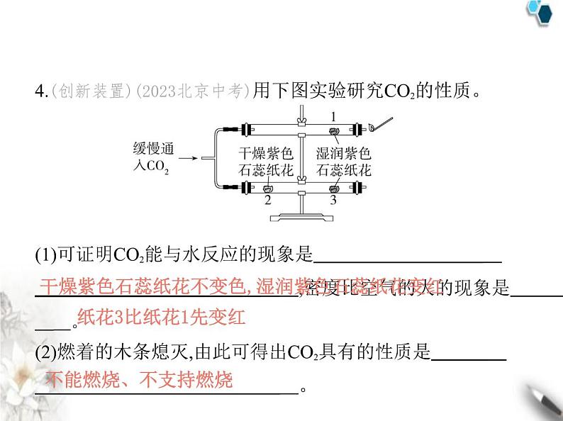 人教版初中九年级化学上册第六单元碳和碳的氧化物课题2碳的氧化物第一课时二氧化碳课件第8页