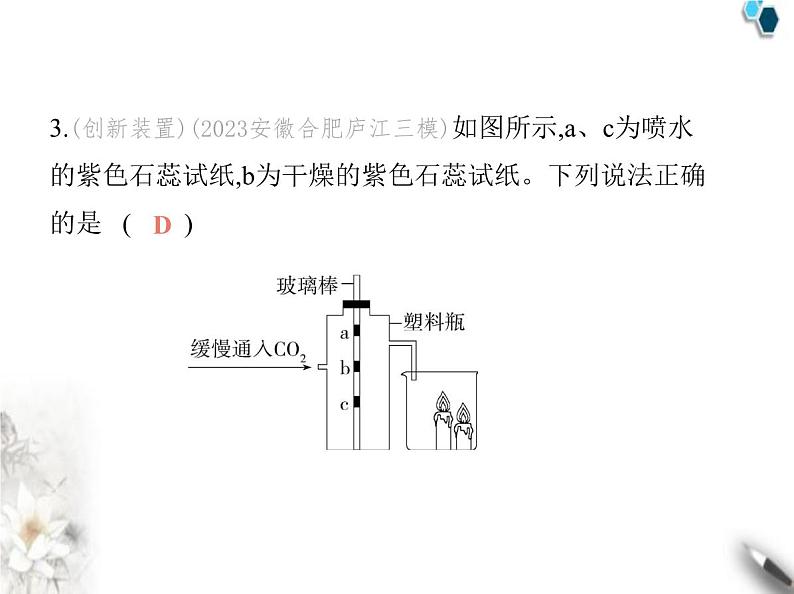 人教版初中九年级化学上册第六单元碳和碳的氧化物实验活动三 二氧化碳的实验室制取与性质课件06