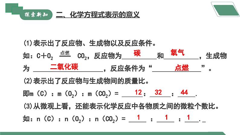 【核心素养】课题2第1课时《化学方程式》课件PPT+教学设计+同步练习（含答案和教学反思）07