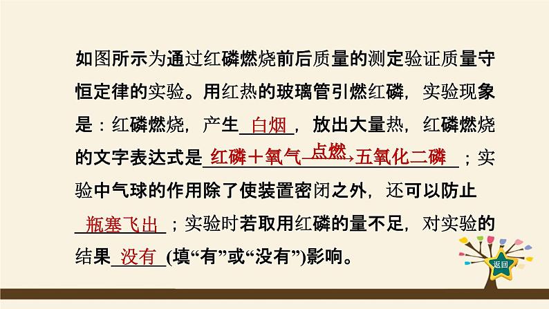 人教版化学九上课时练测课件：5.1.1质量守恒定律第5页