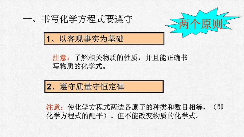 初中化学人教版九上第五单元课题2 如何正确书写化学方程式 高效课件第4页