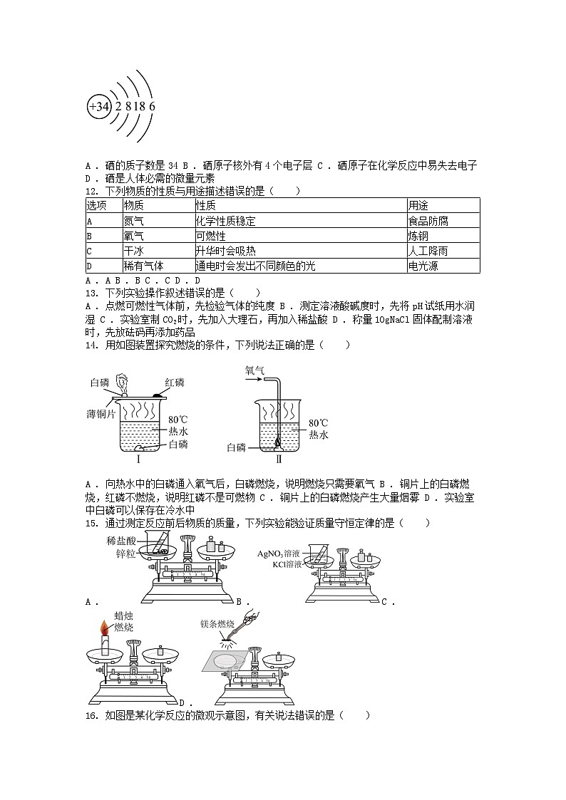 [化学][一模]云南省昆明市2024年中考一模化学试题02