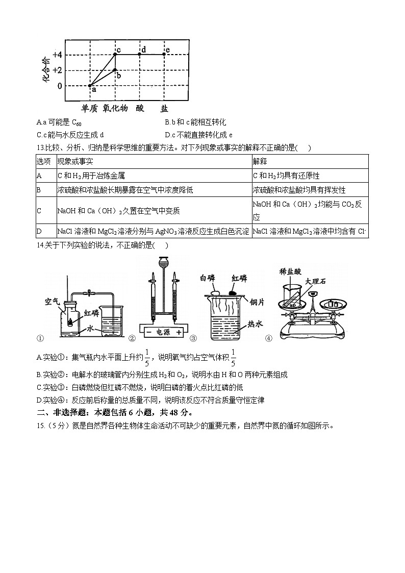 2024年广东省广州市中考化学真题(无答案)03