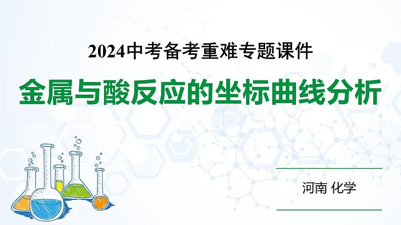 河南省2024年化学中考热点备考重难专题：金属与酸反应的坐标曲线分析（课件）第1页