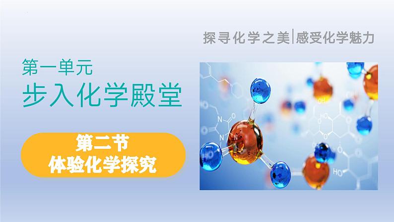 鲁教版（2024）初中化学九年级上册 第二节 体验化学探究（同步课件）01