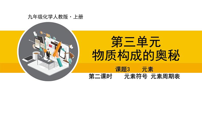 人教版（2024）九年级化学上册课件  3.3.2  元素符号、元素周期表01