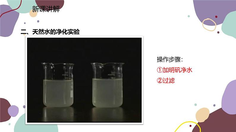 人教版化学九年级上册 4.2 水的净化课件第5页