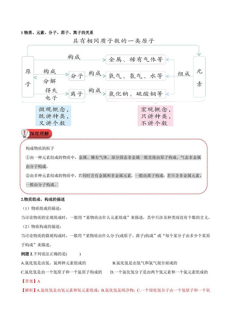 第10讲-元素-2024年新九年级化学暑假衔接讲义（人教版2024）（教师版）第3页