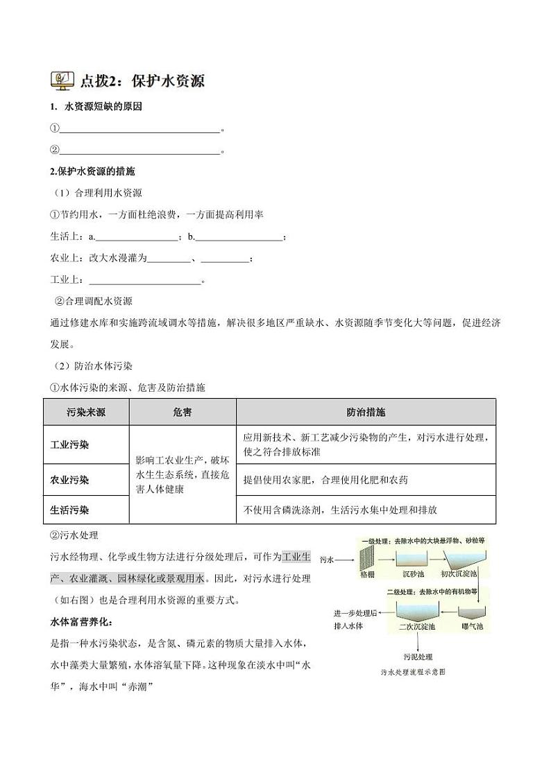 第12讲-水资源及其利用-2024年新九年级化学暑假衔接讲义（人教版2024）（含答案）02