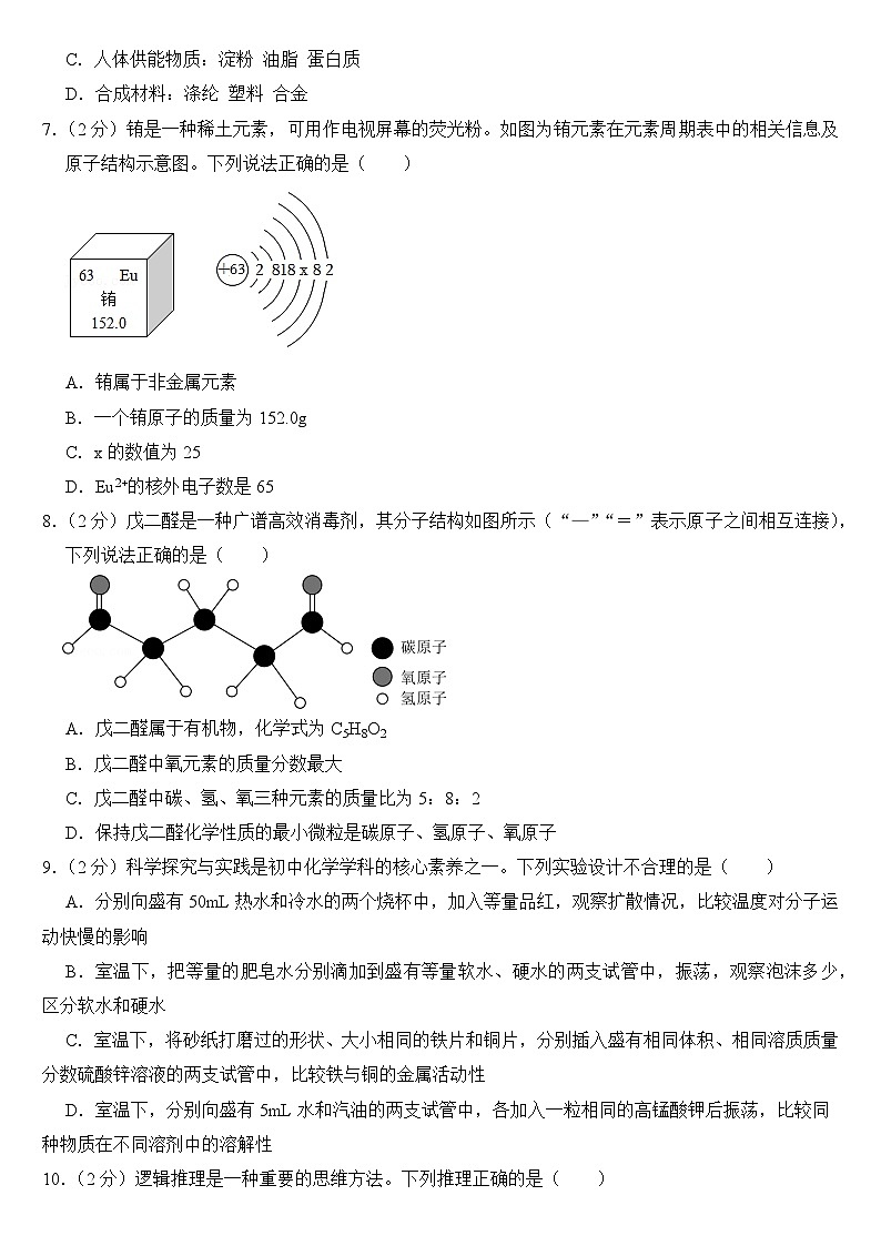 2024年山东省潍坊市中考化学试卷附答案02