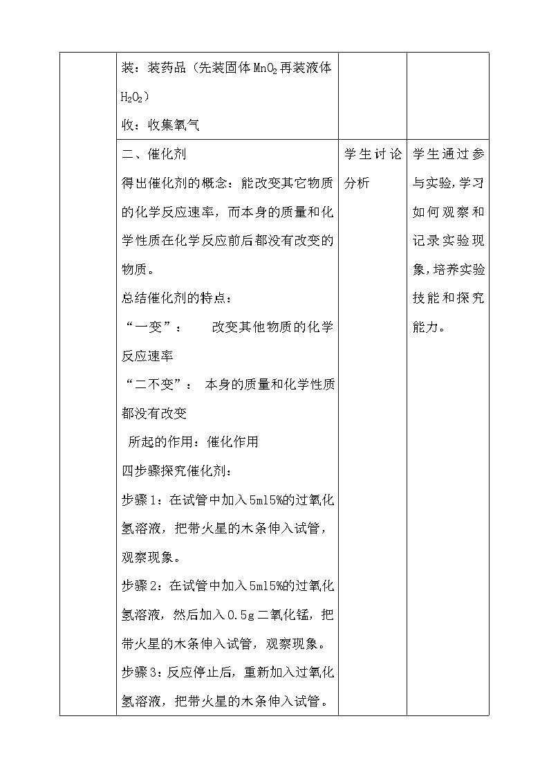 人教版(2024年新教材)九年级上册化学：第二单元2.3《制取氧气》第2课时教案03