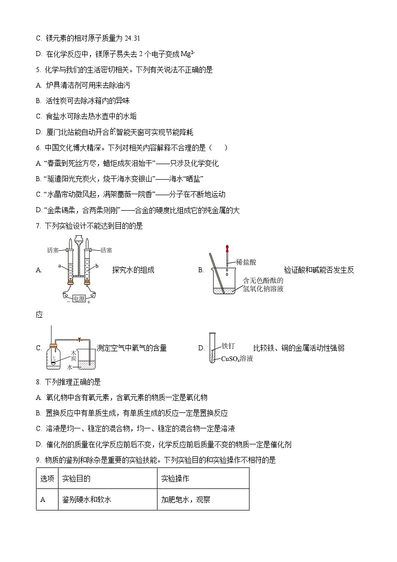 [化学]2023年甘肃省兰州市中考真题化学试卷(原题版+解析版)02