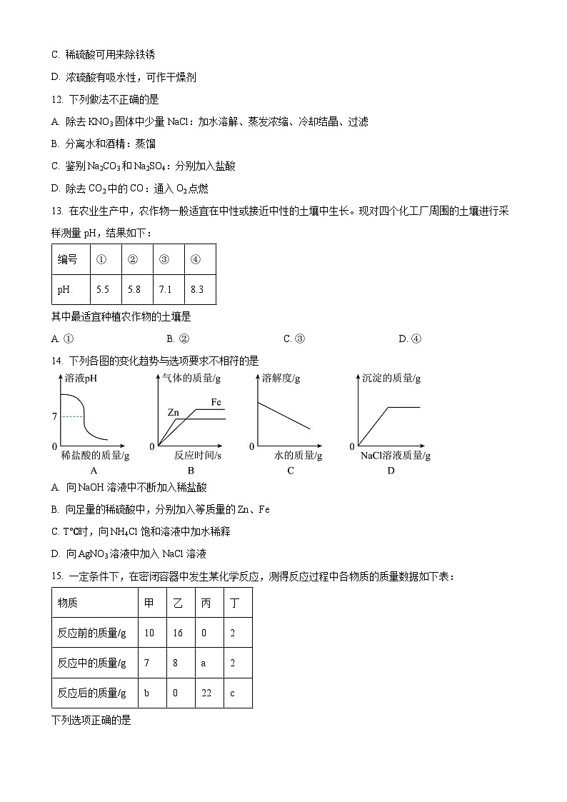 [化学]2023年湖南省郴州市中考真题化学试卷(原题版+解析版)03