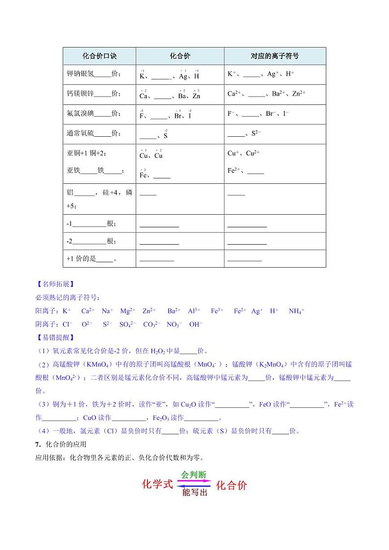 4.3.2 物质组成的表示（中）（含答案） 2024-2025学年九年级化学上册同步学与练（人教版2024）03