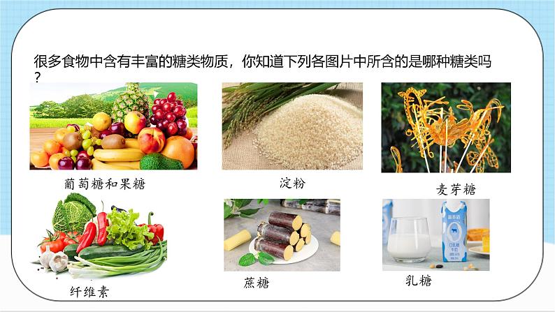 沪教版化学九年级下册  7.9   食品中的营养素   课件第5页