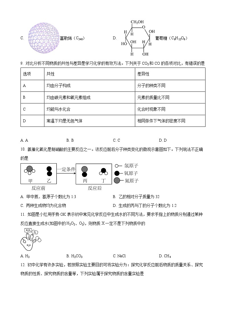 山东省威海乳山市（五四制）2023-2024学年八年级下学期期末考试化学试题（原卷版+解析版）03