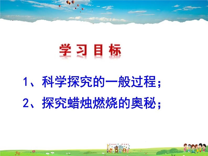 鲁教版化学八年级全一册1.2  体验化学探究【课件】02