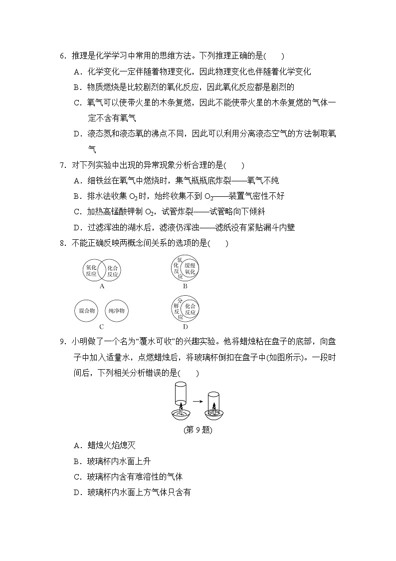 沪教版（全国）（2024）九年级上册化学第2章学情评估测试卷（含答案）02