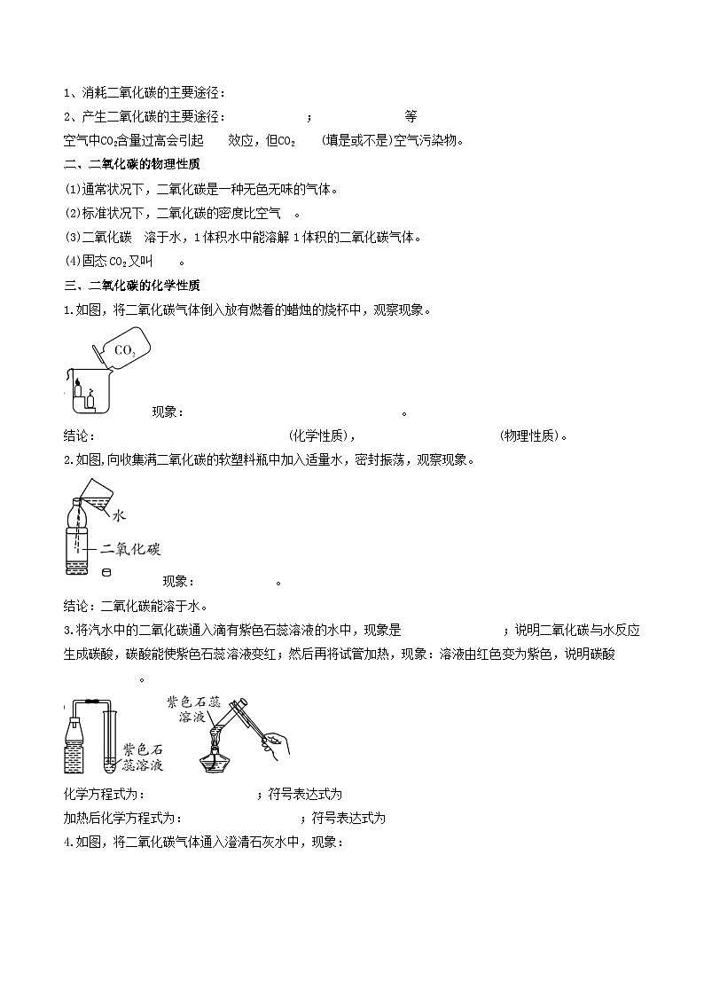 第6单元 课题4-1 二氧化碳和一氧化碳（一）-2024年初中化学同步讲义（人教版）02