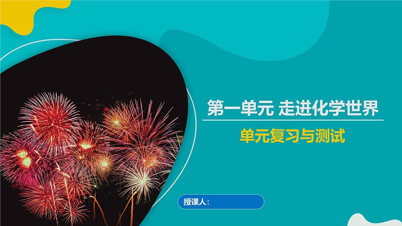 人教版九年级化学上册同步精品课堂 第一单元 走进化学世界（复习课件）第1页