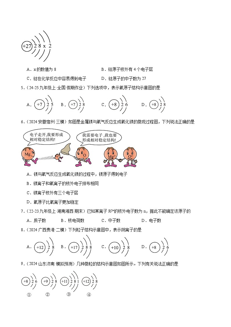 人教版（2024）九年级上册化学第三单元课题2 第2课时 原子核外电子的排布 离子的形成  同步课件（含视频）+同步练习02