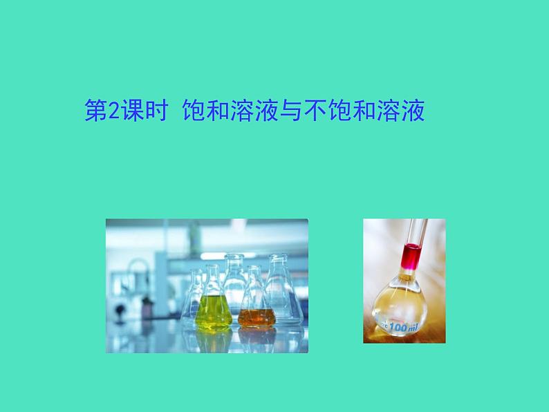 2024-2025 鲁教版化学九年级上册 3.3 物质在水中的溶解 课件01