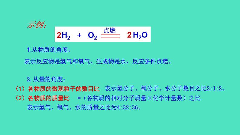 2024-2025 鲁教版化学九年级上册 5.2 化学反应的表示 课件08