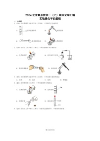 [化学]2024北京重点校初三上学期期末真题真题分类汇编：实验是的基础