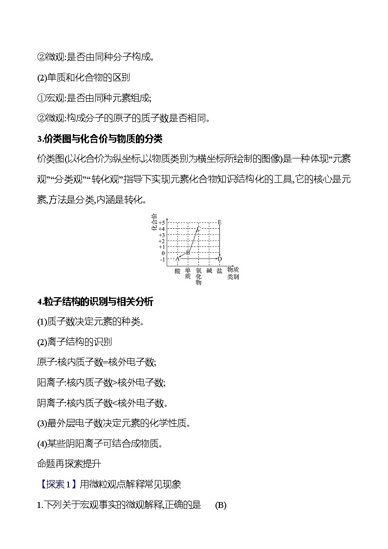 整合3　物质的组成与结构 学案 (教师版)---2024--2025学年九年级化学鲁教版（2024）上册第2页