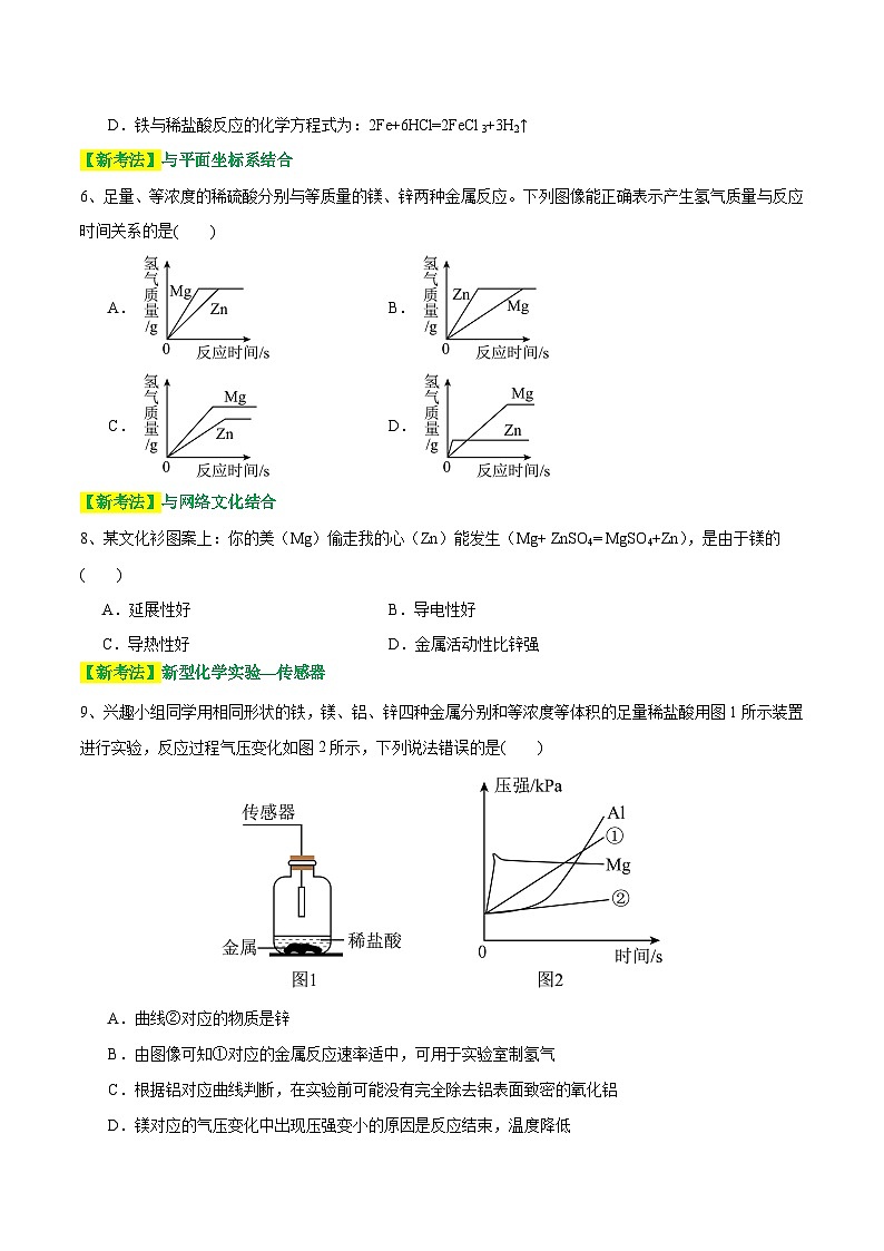 专题06 金属和金属材料（测试）-中考化学一轮复习讲练测（全国通用）（原卷版）第2页