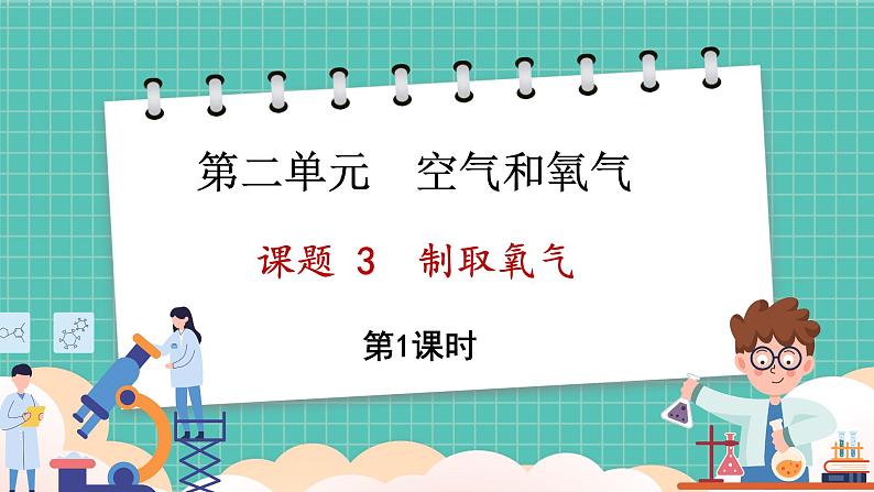 人教版（2024）九年级上册化学--2.3 制取氧气（第1课时）（课件）第1页